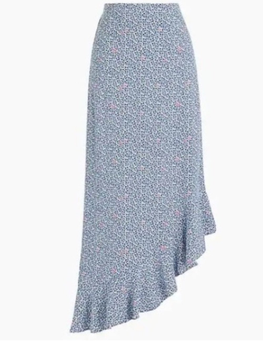 J crew asymmetrical skirt mini floral size medium NWT
